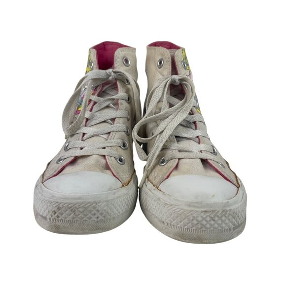 Converse Notebook Print White Chuck Taylor All Star Hi Top Mens 5 Womens 7 - Picture 3 of 13